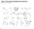 TOOL TO FIT PISTON GUDGEON PIN CIRCLIPS
