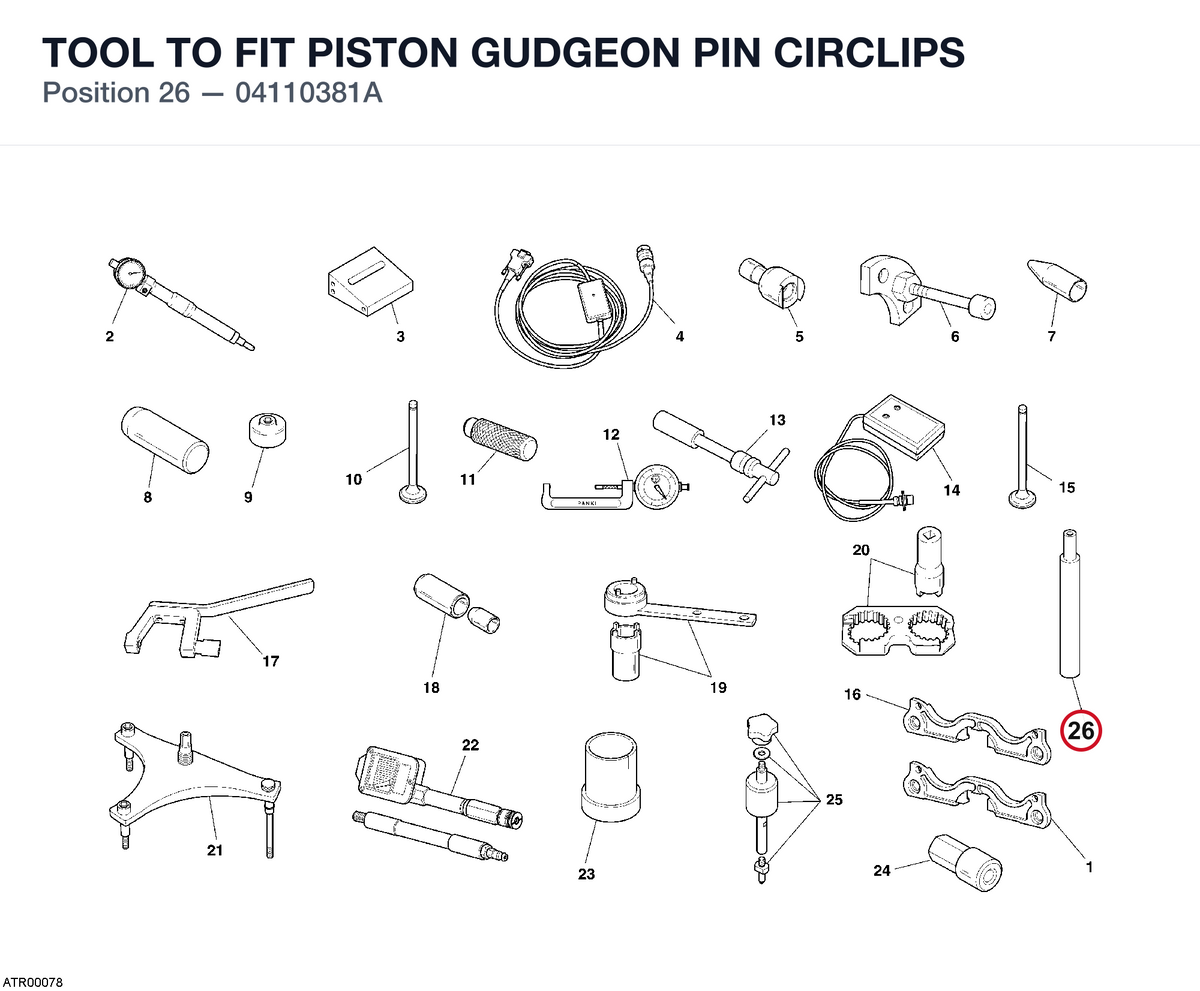 TOOL TO FIT PISTON GUDGEON PIN CIRCLIPS