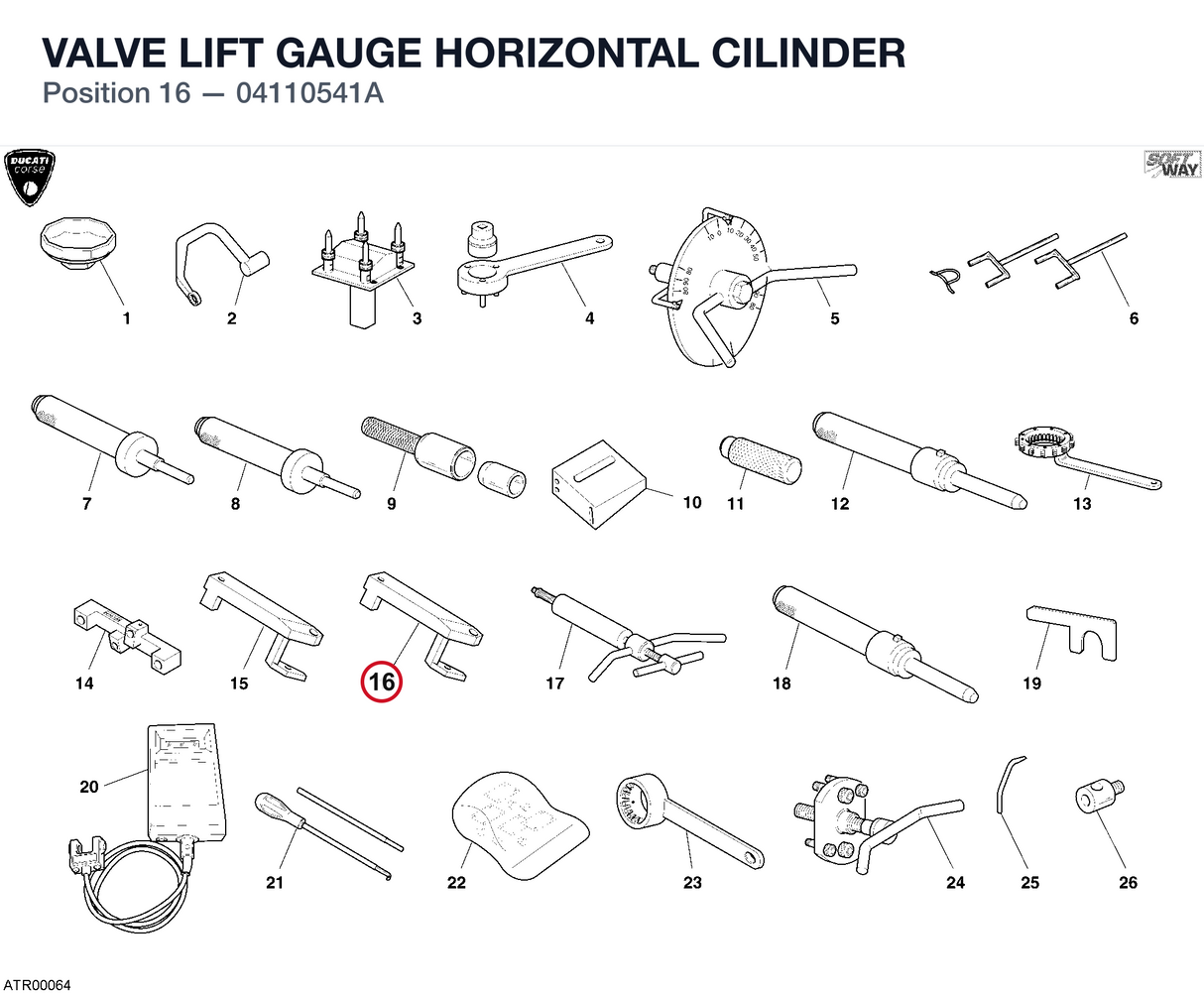 VALVE LIFT GAUGE HORIZONTAL CILINDER