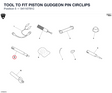 TOOL TO FIT PISTON GUDGEON PIN CIRCLIPS