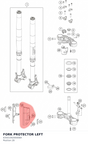 Diagram preview: FORK PROTECTOR LEFT (63501092000EBA)