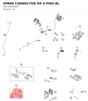 Diagram preview: SPARE CONNECTOR RR 4-PINS-BL (000700000RR)