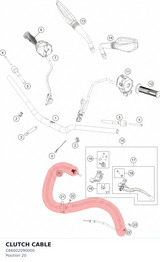 Diagram preview: CLUTCH CABLE (C66002090000)