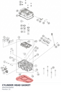 Diagram preview: CYLINDER HEAD GASKET (A64030036000)