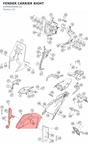Diagram preview: FENDER CARRIER RIGHT (63508026000C1D)