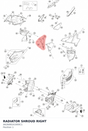 Diagram preview: RADIATOR SHROUD RIGHT (A62608161000C1)