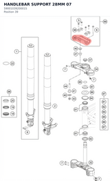 Diagram preview: HANDLEBAR SUPPORT 28MM      07 (5900103920001S)