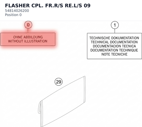 Diagram preview: FLASHER CPL. FR.R/S RE.L/S 09 (54814026200)