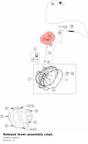 Diagram preview: Release lever assembly cmpl. (C90032148033)