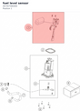 Diagram preview: fuel level sensor (A67407080000)