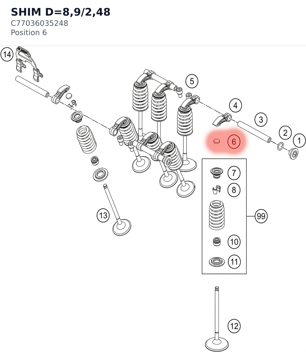 Diagram preview: SHIM D=8,9/2,48 (C77036035248)