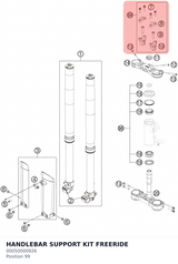 Diagram preview: HANDLEBAR SUPPORT KIT FREERIDE (00050000926)