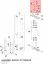 Diagram preview: HANDLEBAR SUPPORT KIT FREERIDE (00050000926)