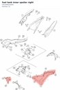 Diagram preview: fuel tank inner spoiler right (C61008024000)