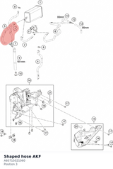 Diagram preview: Shaped hose AKF (A60715021060)
