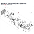 AIR FILTER ASSY REPL BY 060C-110000-2000 product image