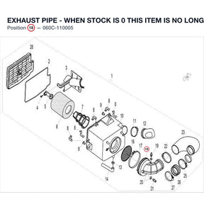 EXHAUST PIPE - WHEN STOCK IS 0 THIS ITEM IS NO LONGER AVAILABLE product image