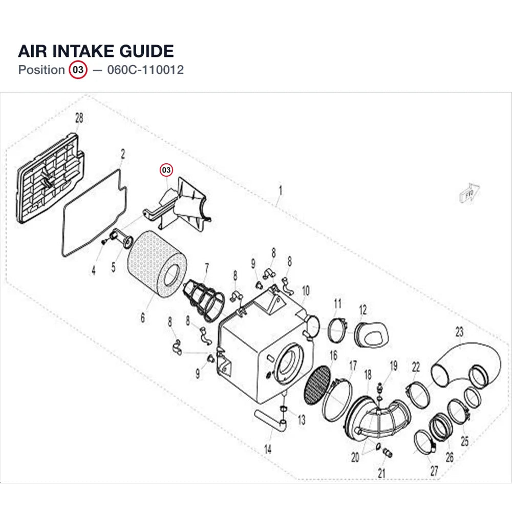 AIR INTAKE GUIDE product image