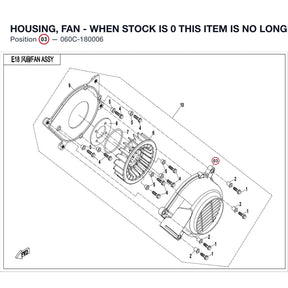 HOUSING, FAN - WHEN STOCK IS 0 THIS ITEM IS NO LONGER AVAILABLE product image