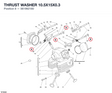 THRUST WASHER 10.5X15X0.3