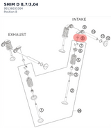 Diagram preview: SHIM D 8,7/3,04 (90136035304)