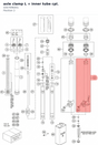 Diagram preview: axle clamp L + inner tube cpl. (43570964S1)