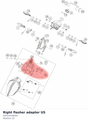 Diagram preview: Right flasher adapter US (93014526050)