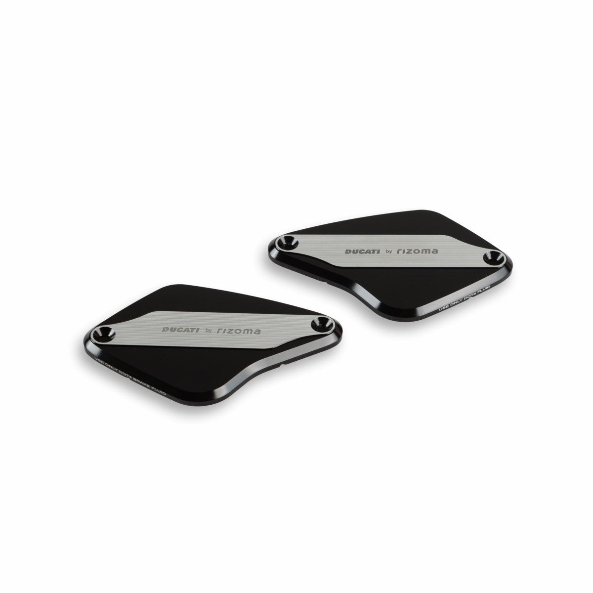 Covers for brake and clutch fluid reservoirs (XDIAVEL)