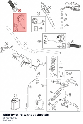 Diagram preview: Ride-by-wire without throttle (60711012000)