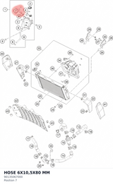 Diagram preview: HOSE 6X10,5X80 MM (90135067000)