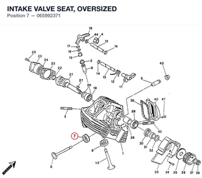 INTAKE VALVE SEAT, OVERSIZED