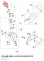 Diagram preview: COLLAR BUSH. 6,2X10X21X14MM 08 (69007028000)