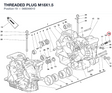 THREADED PLUG M18X1.5