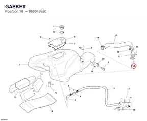 GASKET 066049920 diagram position