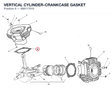 VERTICAL CYLINDER-CRANKCASE GASKET