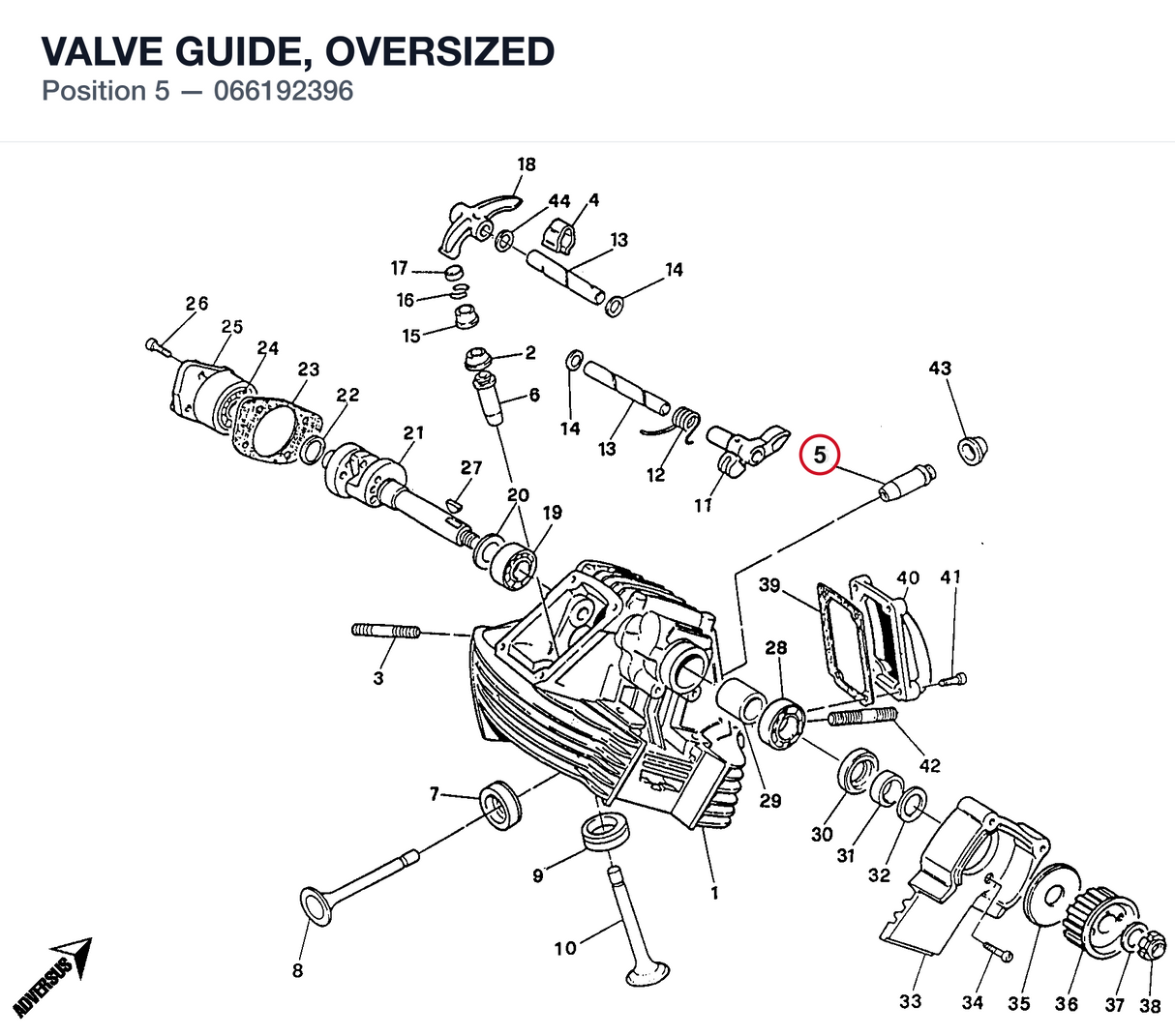 VALVE GUIDE, OVERSIZED