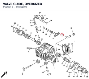 VALVE GUIDE, OVERSIZED