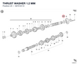 THRUST WASHER 1.2 MM 067016172 diagram position