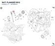 NUT, FLANGED M10 067092010 diagram position