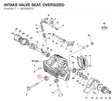 INTAKE VALVE SEAT, OVERSIZED