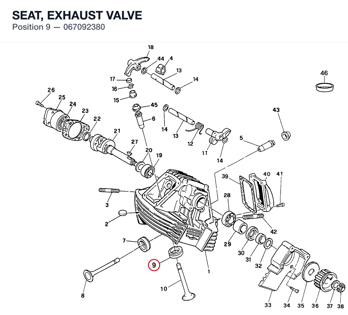 SEAT, EXHAUST VALVE