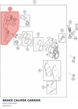 Diagram preview: BRAKE CALIPER CARRIER (A54113014000)