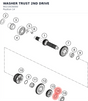 Diagram preview: WASHER TRUST 2ND DRIVE (90233036000)