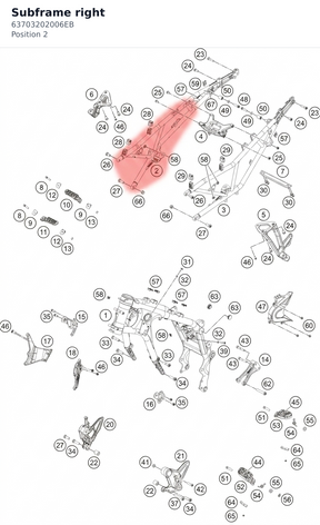 Diagram preview: Subframe right (63703202006EB)