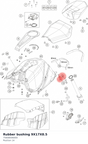 Diagram preview: Rubber bushing 9X17X8.5 (75608006000)