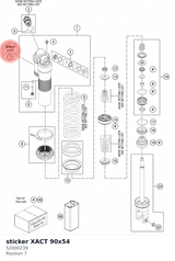 Diagram preview: sticker XACT 90x54 (52000239)