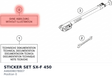 Diagram preview: STICKER SET SX-F 450 (A46008078007)