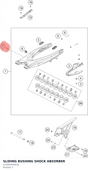 Diagram preview: SLIDING BUSHING SHOCK ABSORBER (A13004030010)