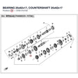 BEARING 25x62x17, COUNTERSHAFT product image