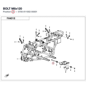 BOLT M8x120 product image